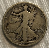 1917-D (Rev) Walking Liberty Half-Dollar