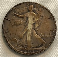 1918-D Walking Liberty Half-Dollar
