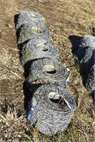 5 ROLLS BARBED WIRE