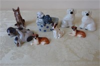 COLLECTION OF DOG FIGURES: