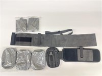 (3) Belly Band Holsters, (1) Ankle Holster, (4)