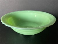 McKee Jadeite Uranium Footed Bowl