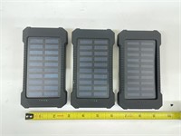 (3 Pcs) Solar Charger/ Power Pack/ Light