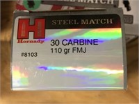 50 Rounds of .30 Carbine - 110gr. FMJ