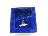 Vintage 14kt Cruise Ship Charm, 3/4", Appx. 1.04 G