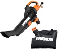 WORX 3-in-1 Electric Leaf Blower with Mulching