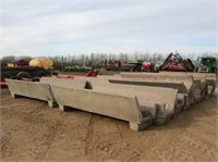 (19) Sections of 10' Concrete Fence Line Bunks