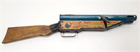 Rare WWII Marx Tin Litho Windup Home Defense Gun