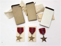 Lof of 3, WWII Bronze Star Medals