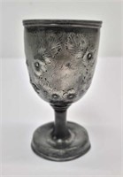 1800s Co A 3rd Art. Engraved Metal Trophy Goblet