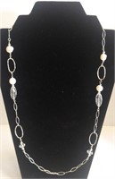 Sterling Silver with Pearls Necklace
