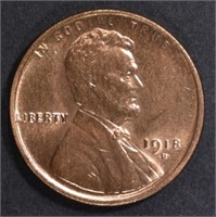 1918-D LINCOLN CENT BU
