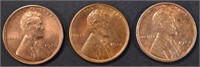 1926, 27, 28 LINCOLN CENTS CH BU SOME RED, SOME RB