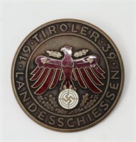 Original WWII German 1939 "Tiroler" Shooting Award