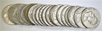 20 MIXED DATE 90% SILVER FRANKLIN HALVES