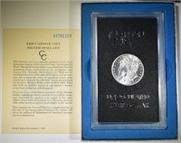 1884-CC GSA MORGAN DOLLAR W/BOX & PAPERS