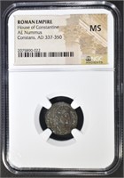 AD 337-350 AE NUMMUS CONSTANS NGC MS