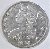1834 BUST HALF DOLLAR  XF/AU