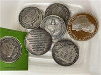 7 Silver and Sterling Coins and Tokens