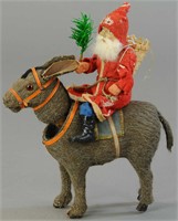 SANTA ON A NODDING HEAD DONKEY