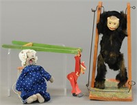 THREE EARLY WOODEN GERMAN TOYS