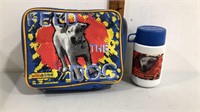 1999 wishbone the dog lunchbox with thermos