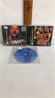 Vintage PlayStation wrestling game lot.  3 games,