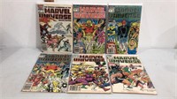 1980s marvel universe comic book lot of 6.