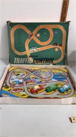 Vintage Ohio art company tin mechanical traffic