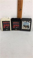 KISS and Aerosmith 8 track lot