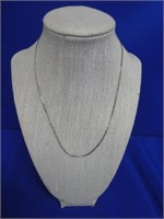 STERLING SILVER CHAIN NECKLACE 18 INCHES