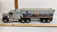1993 Buddy L Clint black semi truck.  21” long