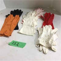 6 pair ladies gloves
