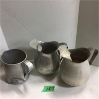 Alum. Water Pitchers - dented