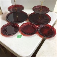 Avon Tier Serving Dishes