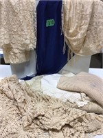 Vintage Table Cloths & Shawl