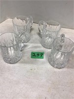 leaded crystal mugs