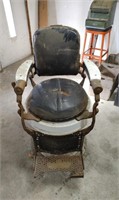 Early Porcelain Barber Chair
