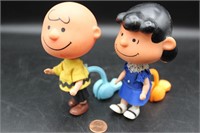 Vintage 1960s Peanuts Skediddle Figures