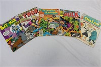 FIVE Vintage DC/Marvel Comic Books