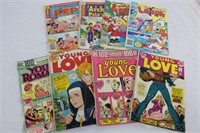 EIGHT Archie Group and DC Young Love Comic Books