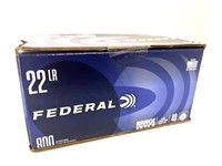 (800) Rounds 22LR Federal, 40 gr.