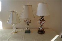 (3) TABLE LAMPS: