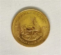 1/10th oz Krugerrand South Africa Gold Coin