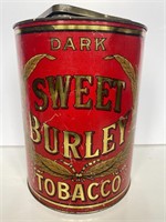 11” Dark Sweet Burley Tobacco Tin