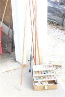 Fishing Poles, Tackle Box