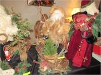 Fishing Santa Diorama, Handcrafted