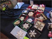Assorted Christmas Ornaments - Mostly Sterling