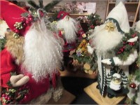 3 Assorted Lynn Haney Santa Figures