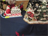 2 Assorted Santa Candle Holder Items